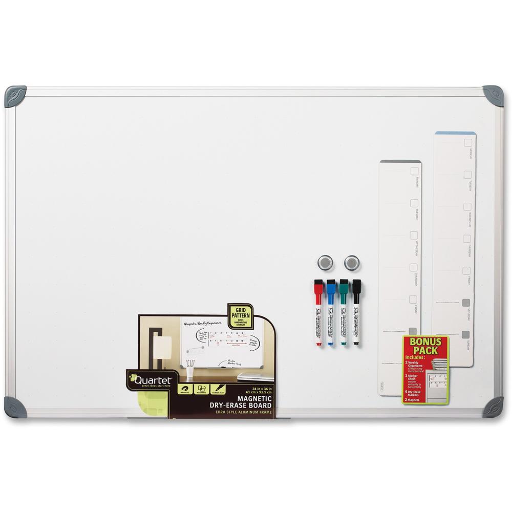 Quartet Magnetic Dry-Erase Board - Aluminum Aluminum Frame - Magnetic - 1 Each. Picture 1