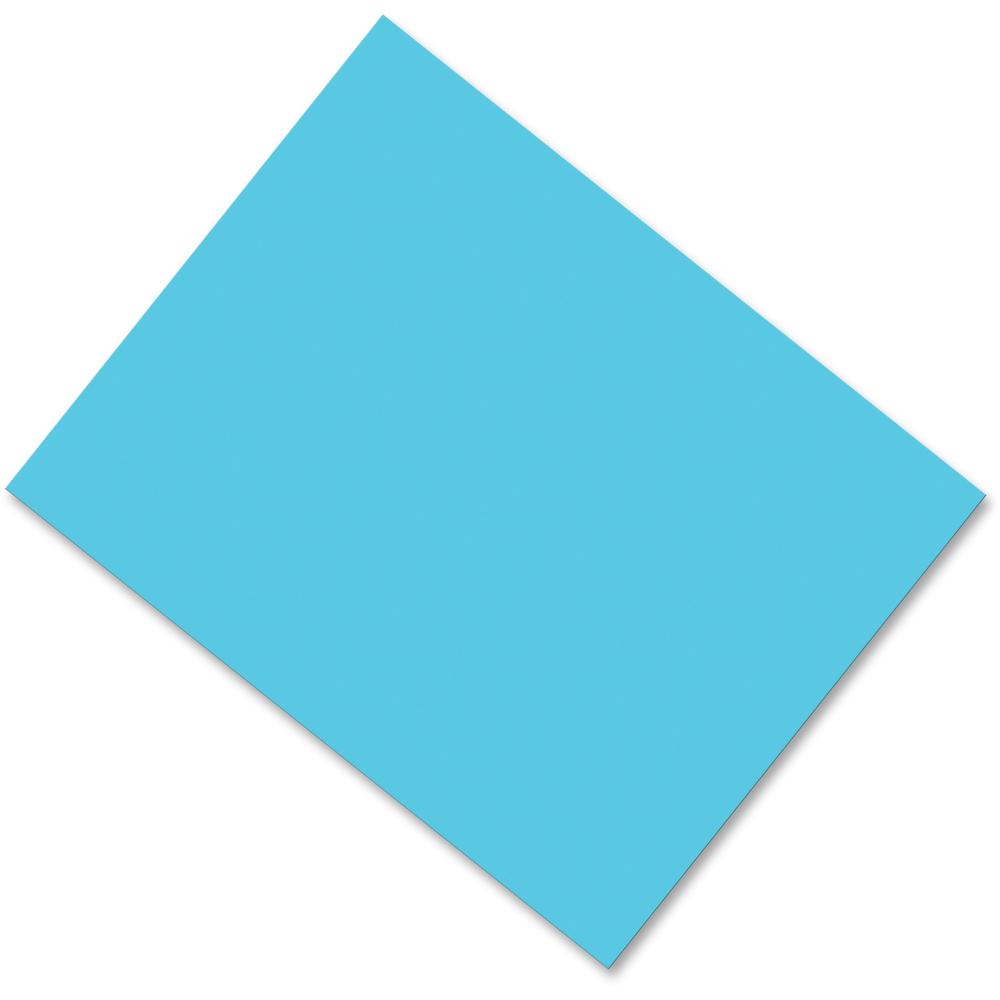 Pacon Coated Poster Board - Multipurpose - 28" x 22" - 25 / Carton - Light Blue - Card Stock. Picture 1