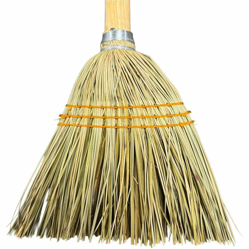 Genuine Joe Lobby Broom - 40" Overall Length - Wood Handle - Natural - 12 / Carton. Picture 1