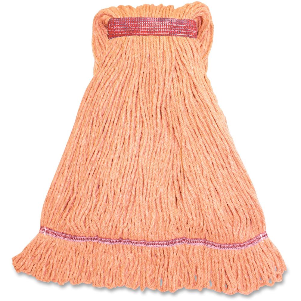 Genuine Joe Narrow Band Large Mophead - Large - Rayon, Cotton, Fiber, Cotton - 1Each. Picture 1