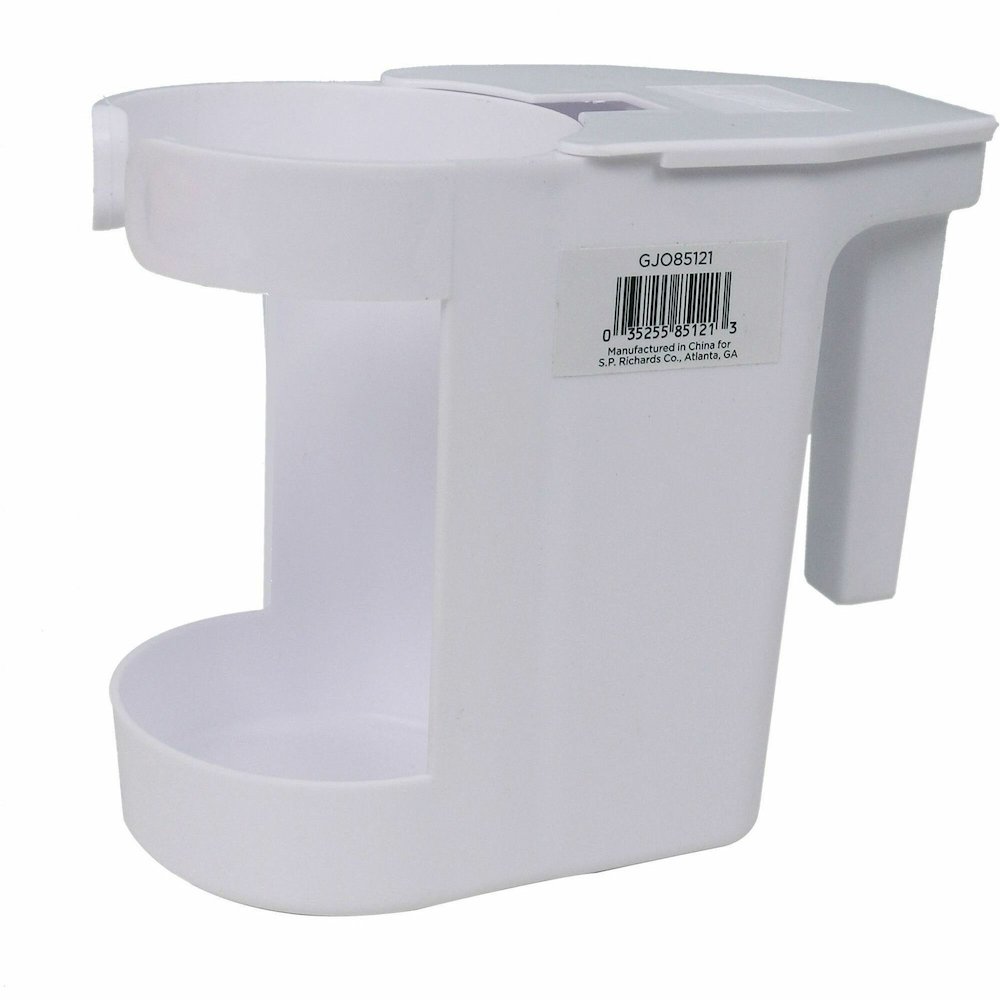 Genuine Joe Toilet Bowl Mop Caddy - White - 12 / Carton. Picture 1