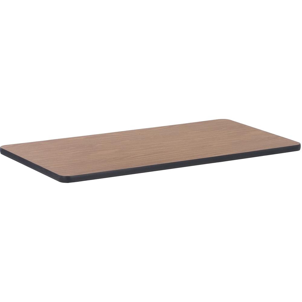 Lorell Classroom Activity Tabletop - High Pressure Laminate (HPL), Medium Oak Rectangle Top - 24" Table Top Width x 48" Table Top Depth x 1.13" Table Top Thickness - Assembly Required - 1 Each. Picture 1