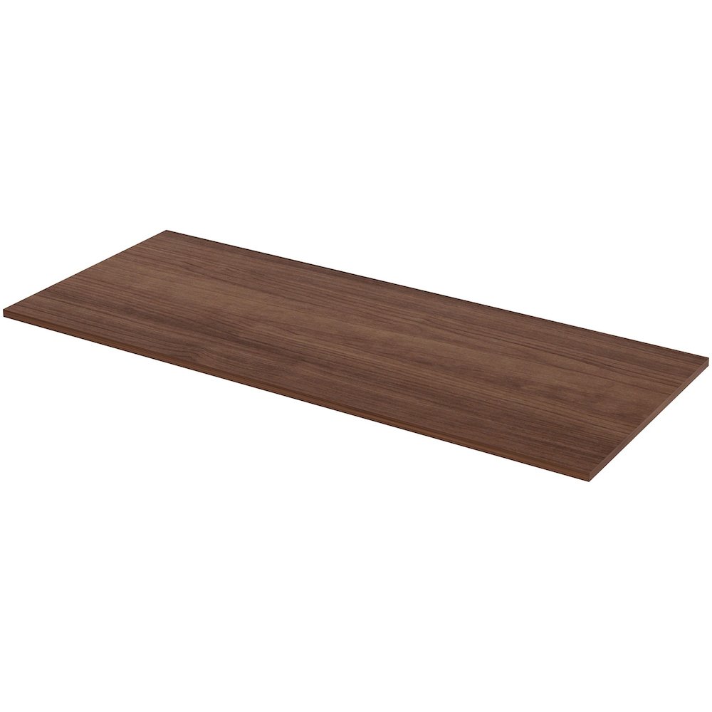 Lorell Relevance Series Tabletop - Walnut Rectangle, Laminated Top - Adjustable Height - 72" Table Top Width x 30" Table Top Depth x 1" Table Top Thickness - Assembly Required - 1 Each. Picture 1