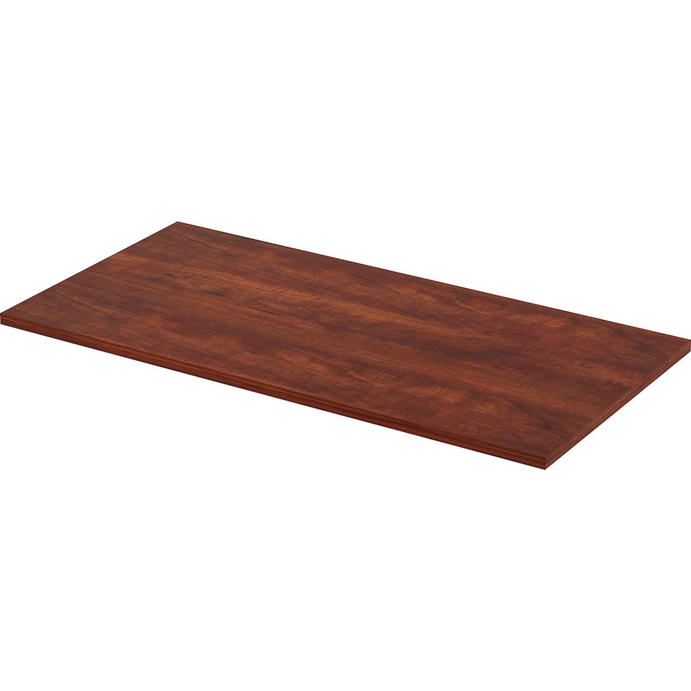 Lorell Training Tabletop - Cherry Rectangle, Laminated Top - 48" Table Top Length x 24" Table Top Width x 1" Table Top Thickness - Assembly Required - 1 Each. Picture 1