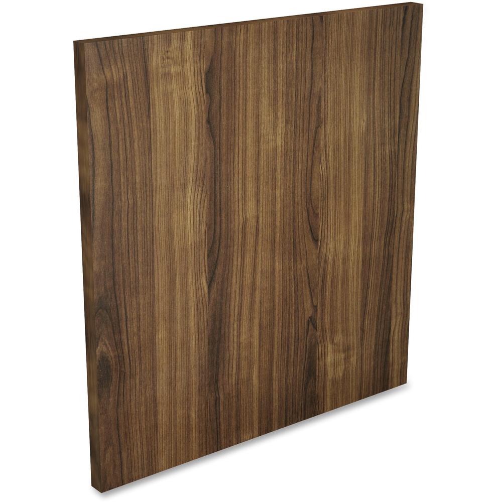 Lorell Essentials/Revelance Series Wall-Mount Hutch Door Kit - 708.66 mil Thickness - Wood, Polyvinyl Chloride (PVC) - Walnut - 1 Each. Picture 1