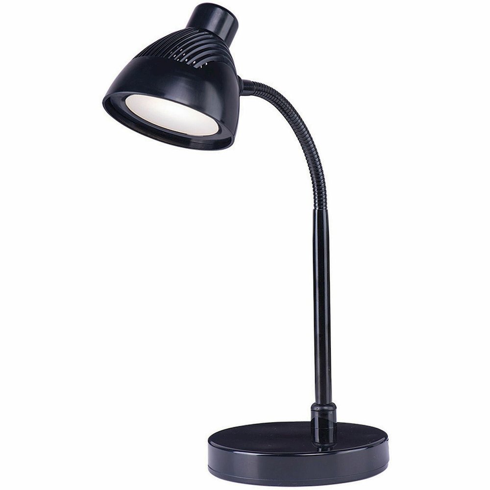 Lorell LED Desk Lamp - LED - 220 lm Lumens - Black - Desk Mountable - for Desk, Table. Picture 1