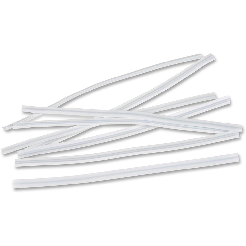 Tatco Reusable Vinyl Twist Ties - 6" Length - Vinyl, Metal - 2000 / Pack. Picture 1