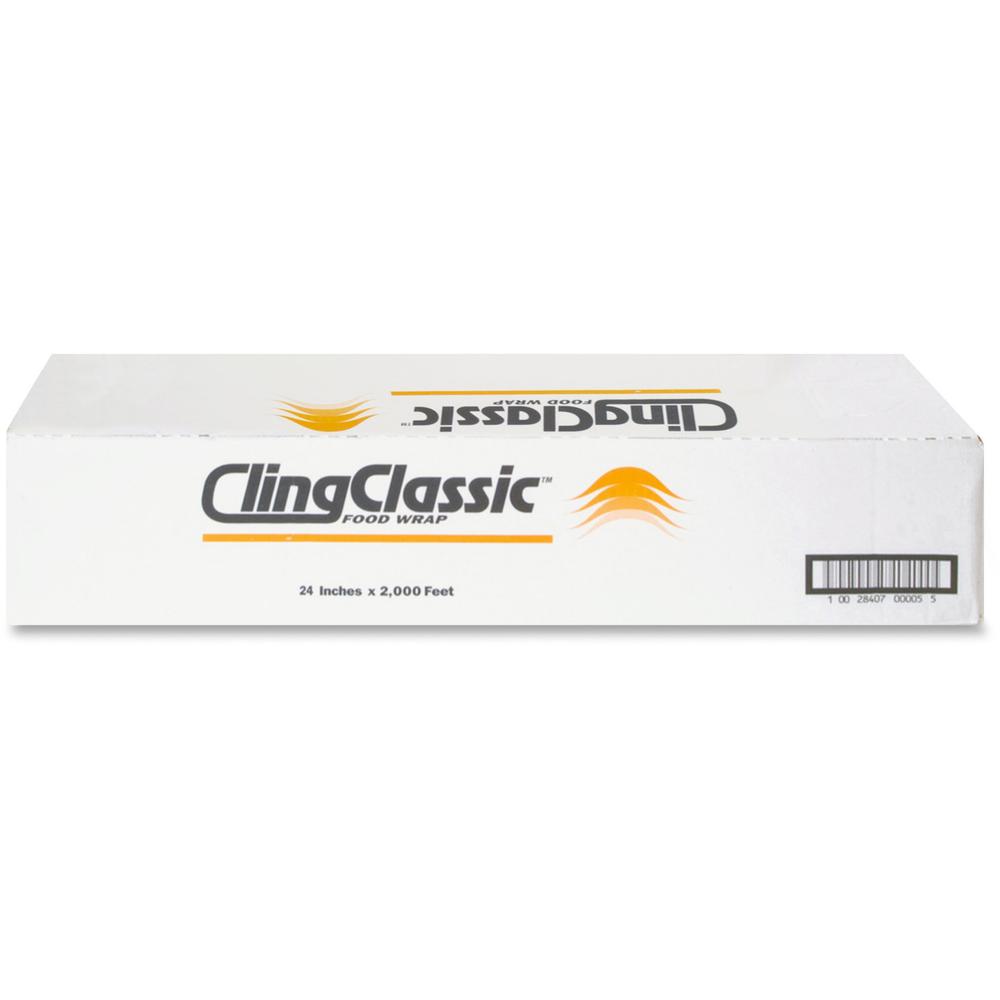 Berry Cling Classic Food Wrap - 24" Width x 2000 ft Length - Dispenser - Plastic - Clear - 1 / Carton. Picture 1