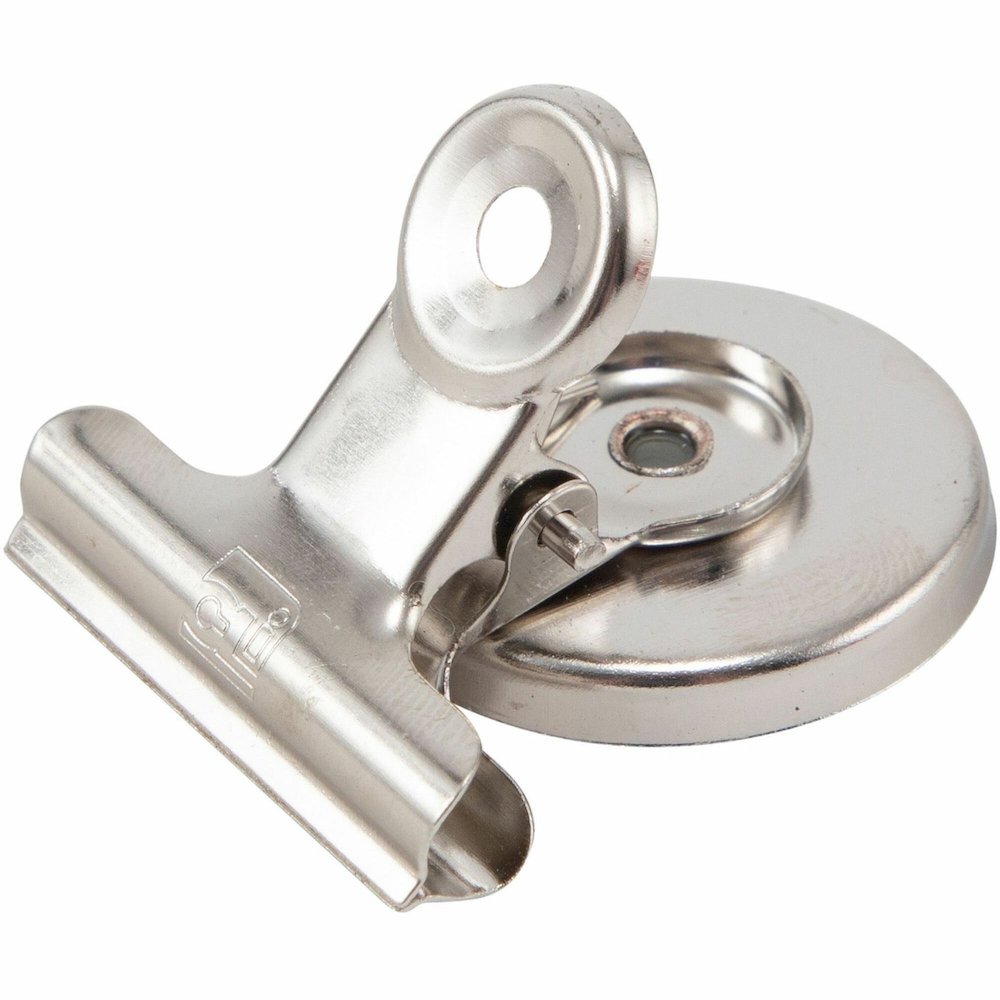 Charles Leonard Magnetic Spring Clips - 1.3" Length - 24 / Box. Picture 1