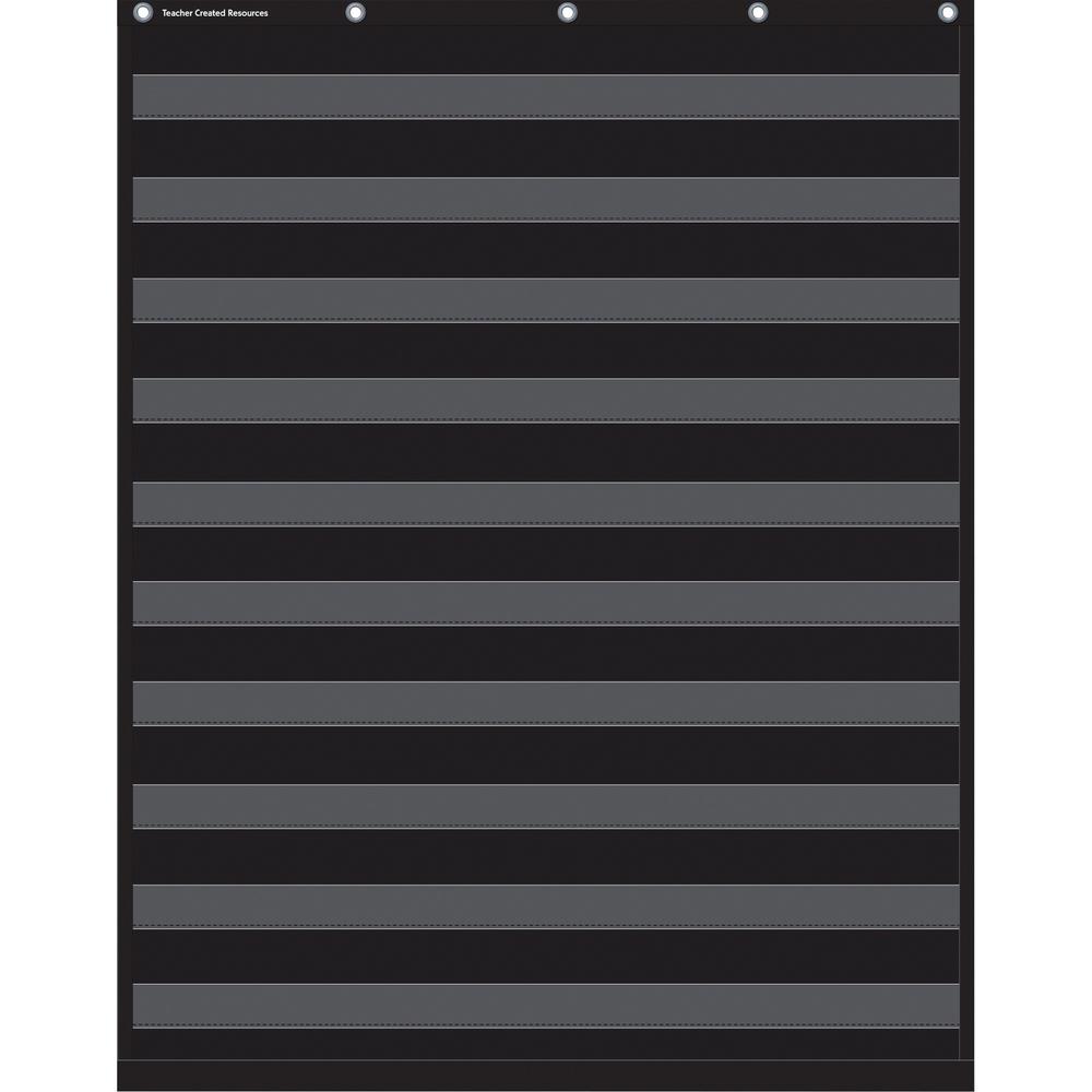 Teacher Created Resources Black 10 Pocket Chart - Theme/Subject: Learning - Skill Learning: Chart - 1 Each. Picture 1