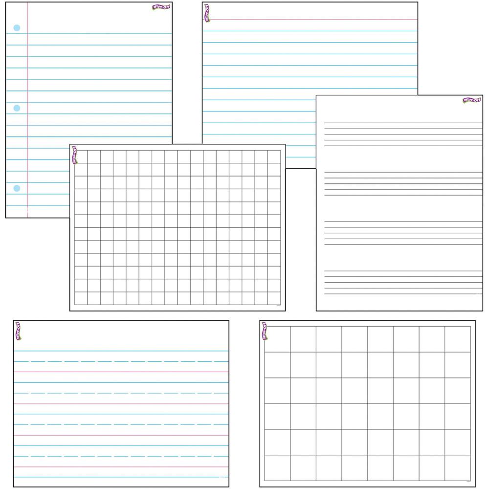 Trend Papers/Grids Wipe-Off Combo Pack. Picture 1
