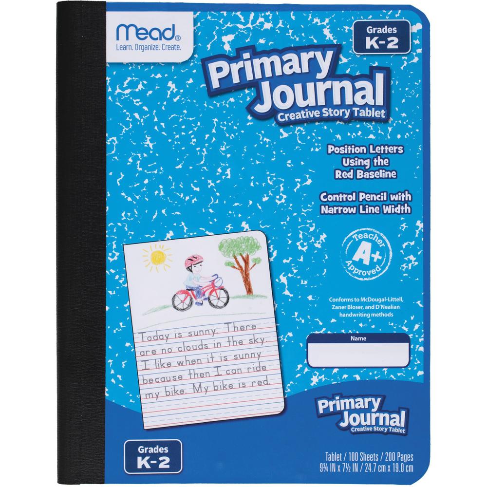 Mead K-2 Classroom Primary Journal - 100 Sheets - 7 1/2" x 9 4/5" Sheet Size - Assorted Cover - 12 / Carton. Picture 1