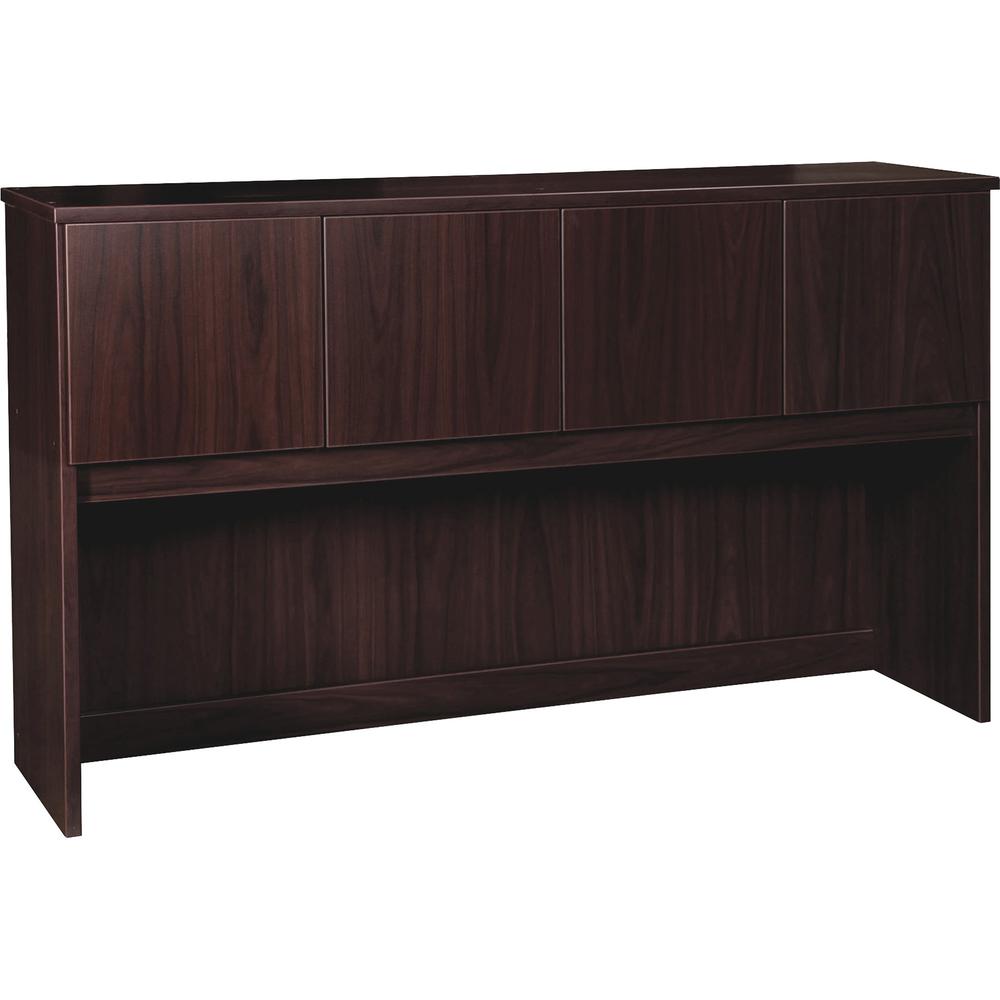 Lorell Prominence 2.0 Hutch - 39" Height x 66" Width x 16" Depth - 4 Door(s) - Material: Particleboard - Finish: Laminate - 1 Each. Picture 1