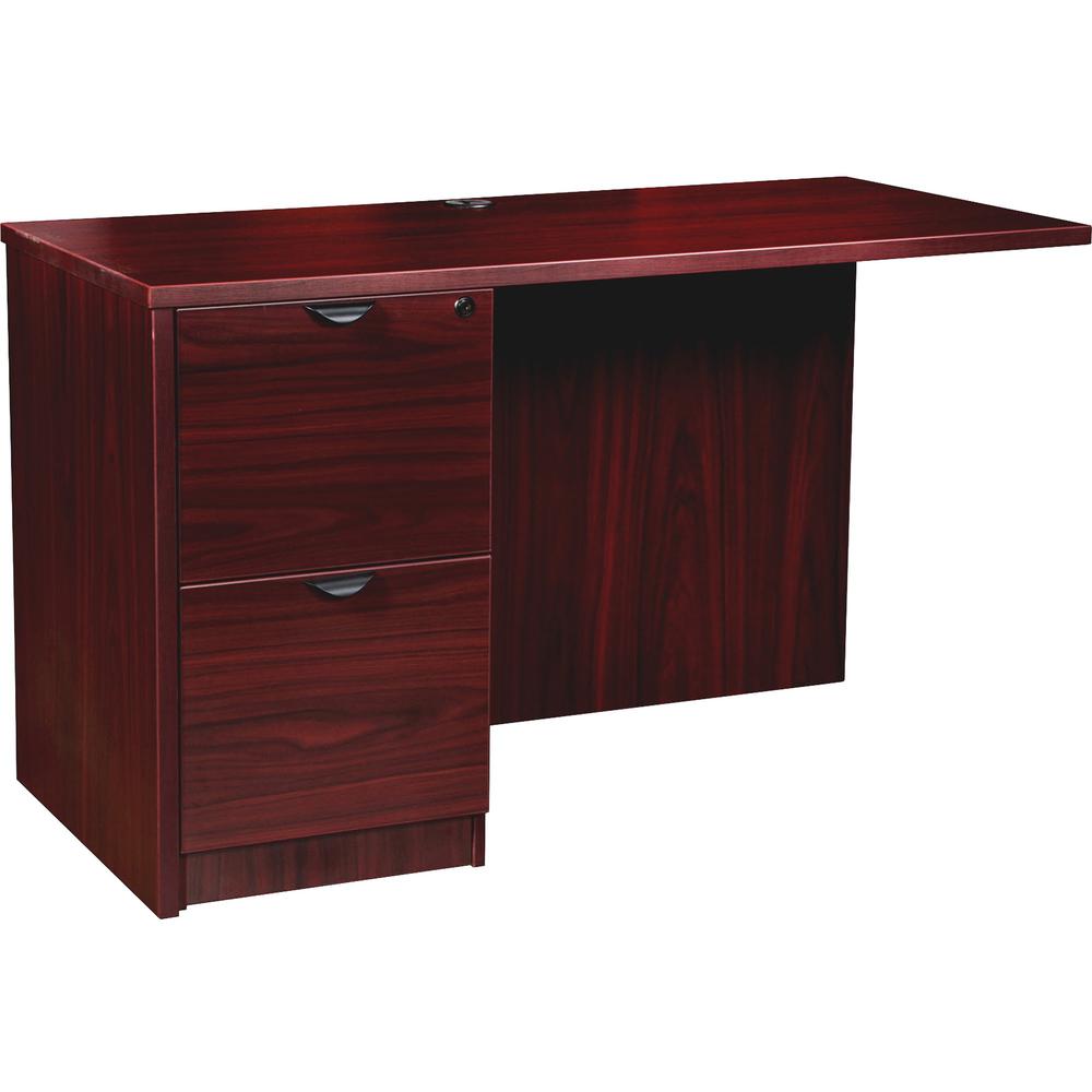 Lorell Prominence 2.0 Left Return - Rectangle - 29" Height x 48" Width x 24" Depth, 1" Thickness Top - Total Drawer(s): 2 - Band Edge - Material: Particleboard - Finish: Laminate - 1 Each. Picture 1