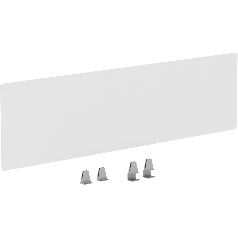 Lorell Relevance Series Modesty/Privacy Panel - 59" Width x 15.7" Height - Clear - 1 Each. Picture 1