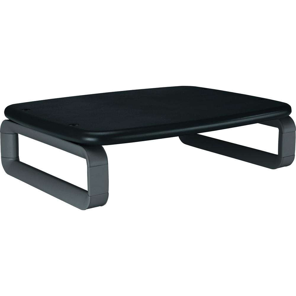 Kensington SmartFit Monitor Stand Plus - Black - Up to 24" Screen Support - 80 lb Load Capacity - 12.7" Height x 16.2" Width x 2.2" Depth - Desktop - Black - Ergonomic - TAA Compliant. Picture 1