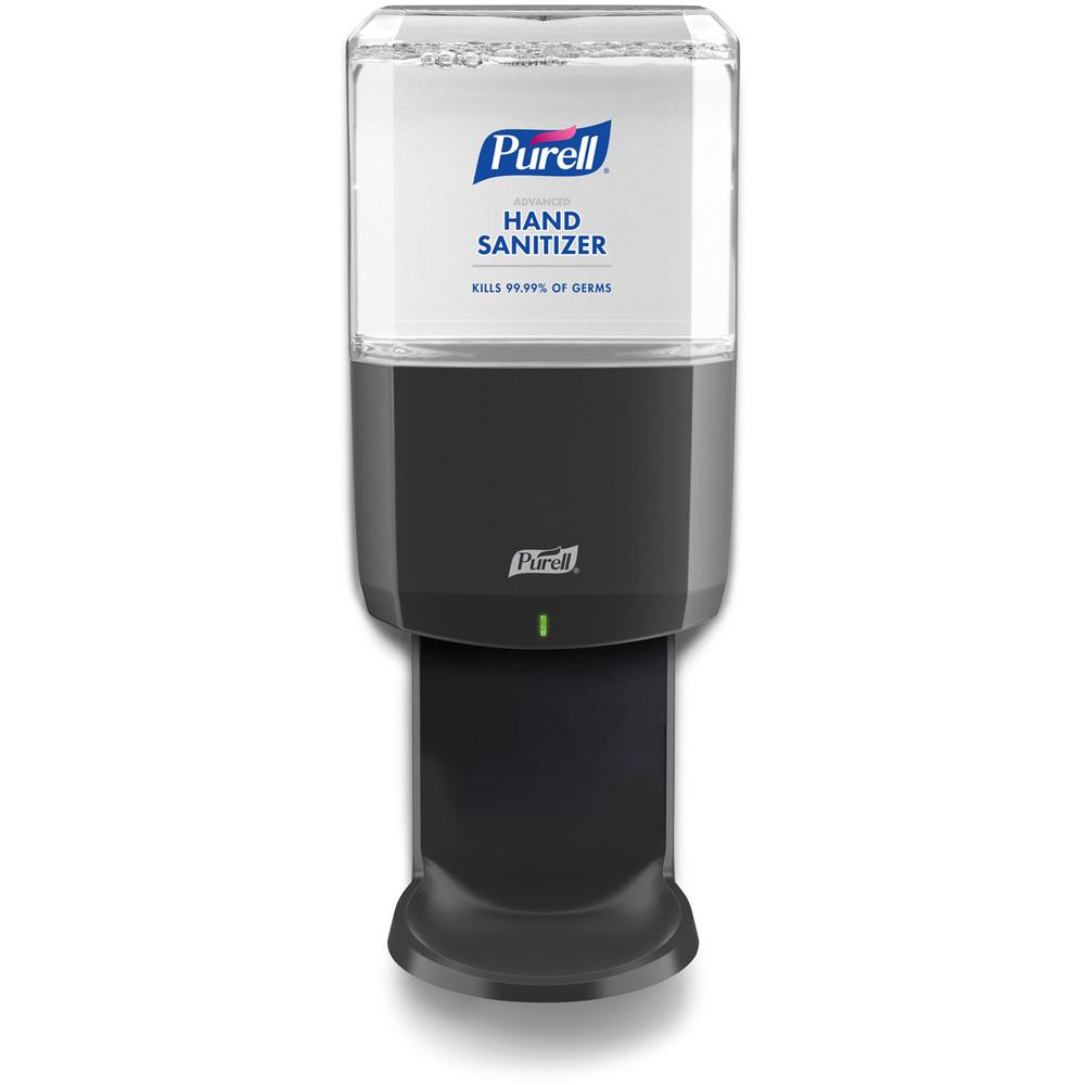 PURELL&reg; ES6 Touch-Free Hand Sanitizer Dispenser, Graphite (6424-01) - Automatic - 1.27 quart Capacity - Support 4 x C Battery - Locking Mechanism, Durable, Wall Mountable, Touch-free - Graphite - . Picture 1