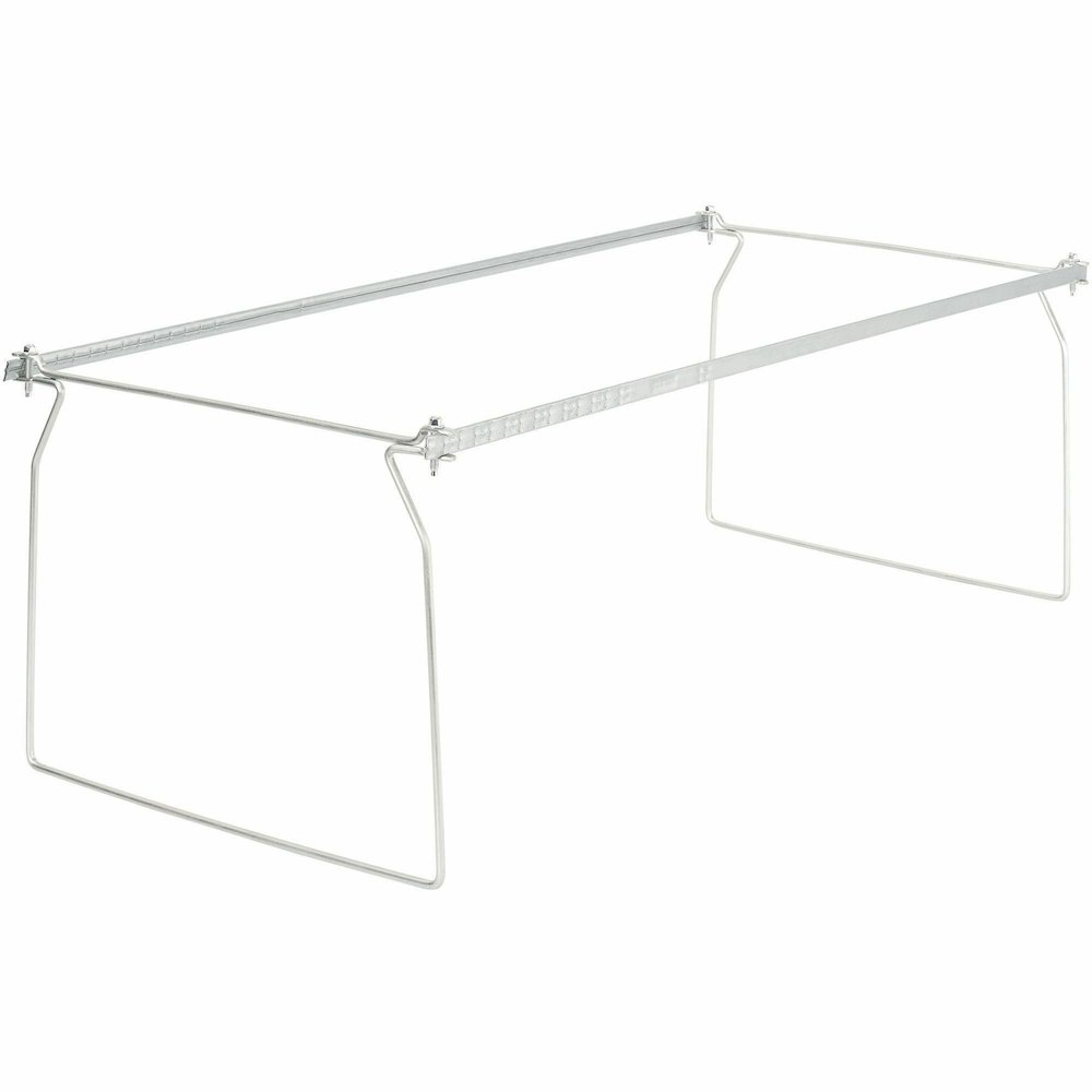 Business Source Premium File Folder Frames - Letter - Metal - Stainless Steel - 6 / Box. Picture 1