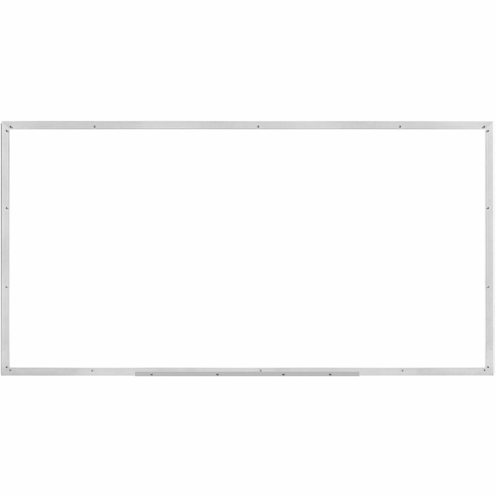 Lorell Dry-erase Board - 96" (8 ft) Width x 48" (4 ft) Height - White Styrene Surface - Silver Aluminum Frame - Rectangle - 1 Each. Picture 1