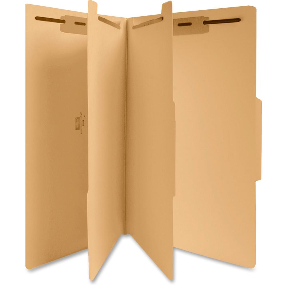 Business Source Legal Recycled Classification Folder - 8 1/2" x 14" - 2" Expansion - 1" Fastener Capacity, 2" Fastener Capacity - 2 Divider - 18 pt. - 10% Recycled - 25 / Box. Picture 1