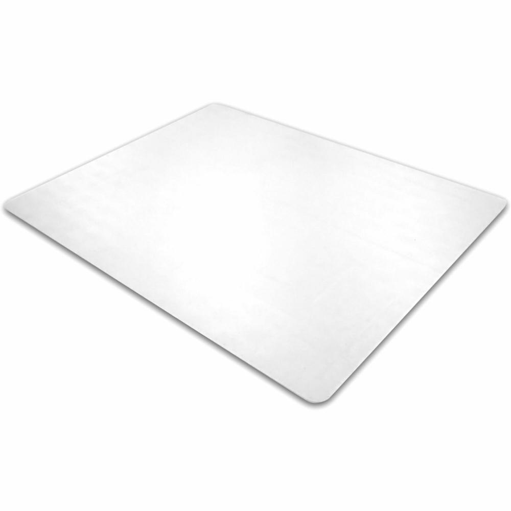Ecotex&reg; Enhanced Polymer Rectangular Chair Mat for Hard Floors - 48" x 60" - Hard Floor - 60" Length x 48" Width x 0.075" Depth x 0.080" Thickness - Rectangular - Clear - 1Each. Picture 1