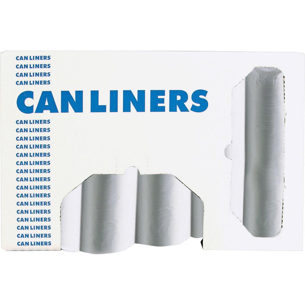 Heritage High Density Coreless Can Liner - 37" Length x 30" Width x 0.31 mil (8 Micron) Thickness - High Density - Natural - Polyethylene - Multipurpose - 25/Roll - 20 / Carton. Picture 1