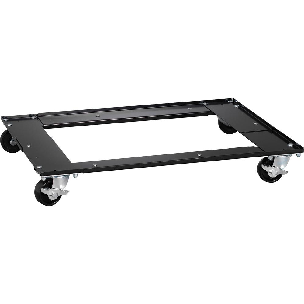 Lorell Commercial Cabinet Dolly - Metal - x 42" Width x 24" Depth x 4" Height - Black - 1 Each. Picture 1