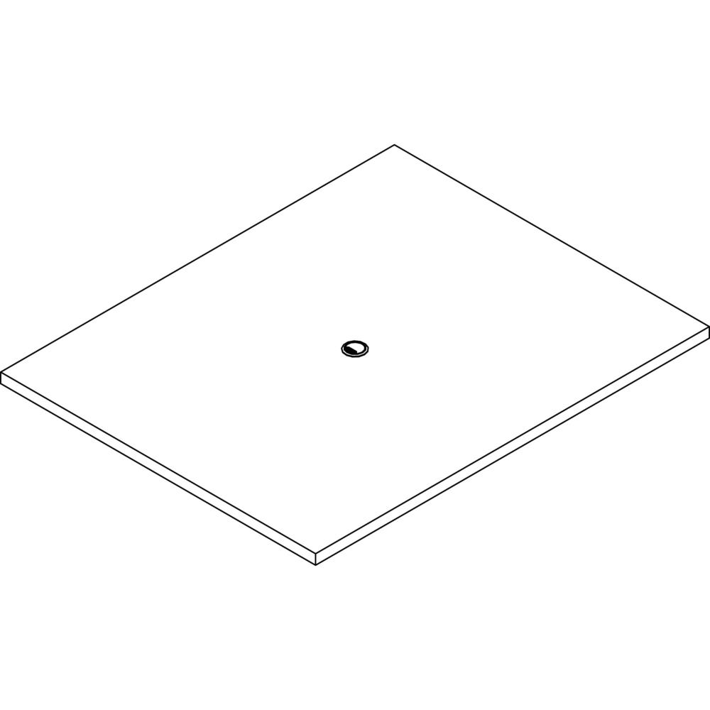 Lorell Prominence 2.0 Rectangular Conference Tabletop - Espresso Rectangle, Laminated Top - 60" Table Top Width x 48" Table Top Depth x 1.50" Table Top Thickness - Assembly Required - Particleboard To. Picture 1