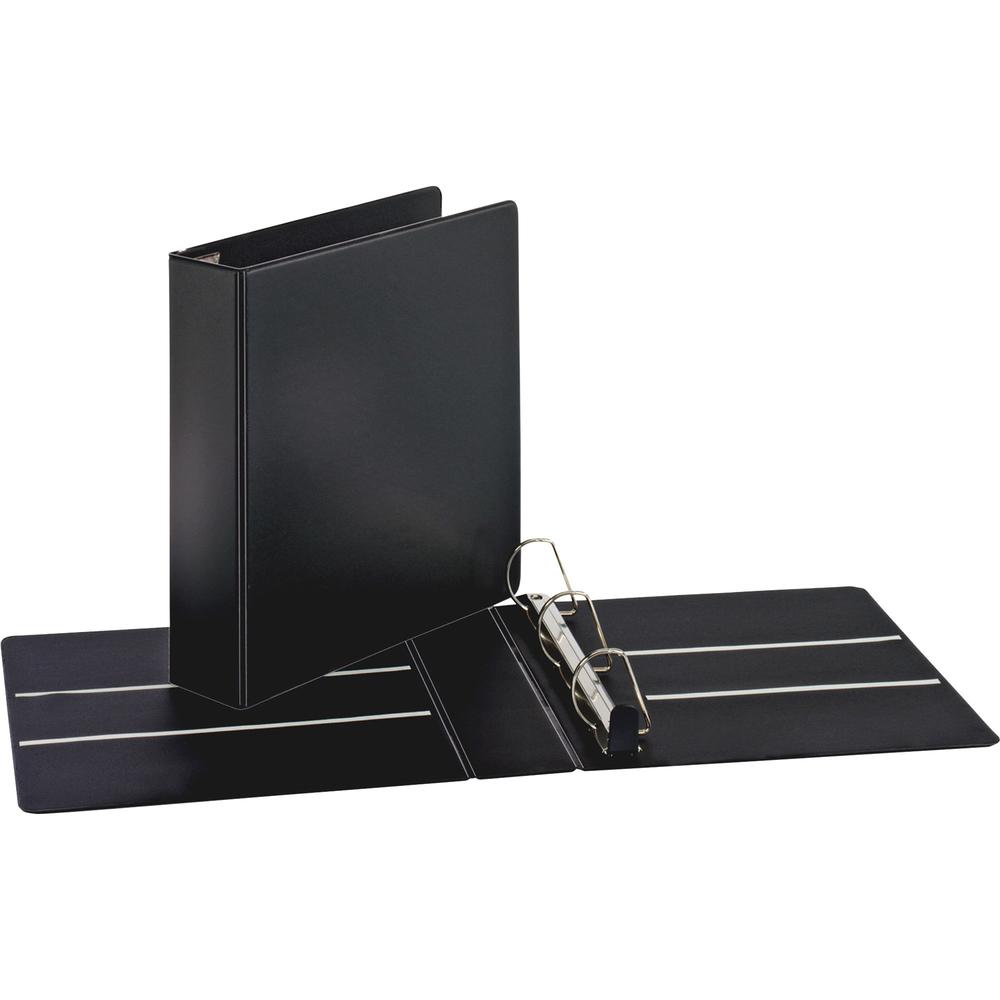 Business Source EasyOpen Locking Slant-D Ring Binders - 1" Binder Capacity - Letter - 8 1/2" x 11" Sheet Size - 200 Sheet Capacity - Slant D-Ring Fastener(s) - Inside Front & Back Pocket(s) - Polyprop. Picture 1