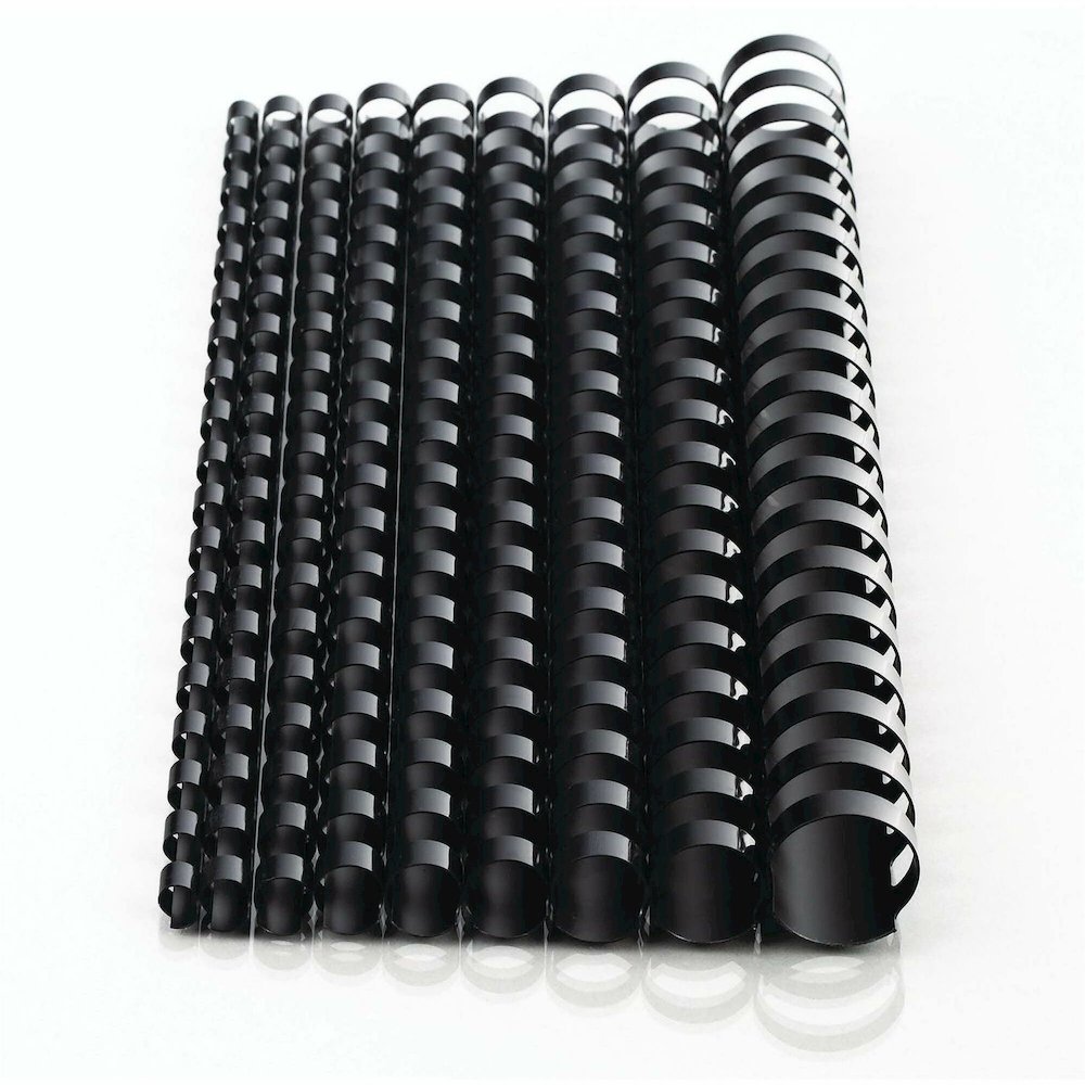 Mead CombBind Binding Spines - 0.75" Maximum Capacity - 150 x Sheet Capacity - For Letter 8 1/2" x 11" Sheet - Plastic - 125 / Box. Picture 1