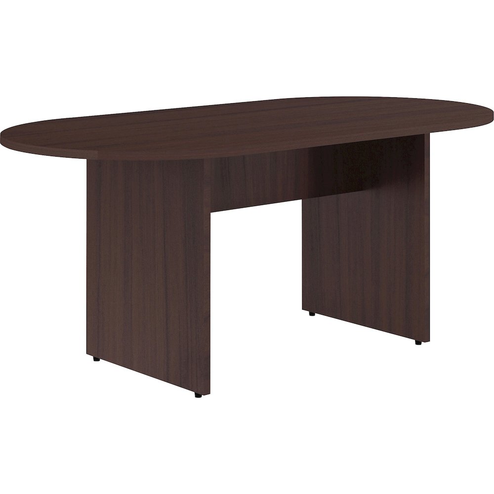 Lorell Essentials Oval Conference Table - Oval - 29.5" Height x 72" Width x 36" Depth x 1.3" Thickness - 1 Each. Picture 1