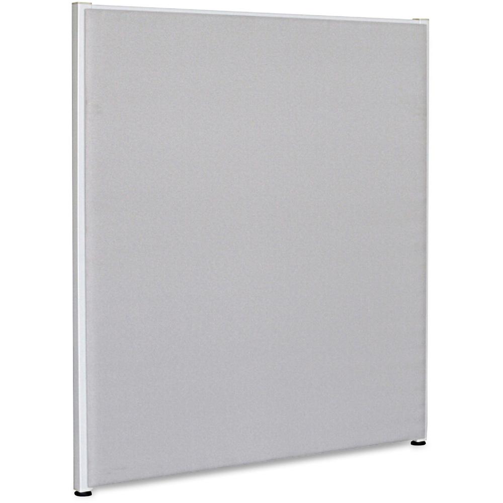 Lorell Panel System Partition Fabric Panel - 36" Width x 48" Height - Fabric, Steel - Gray - 1 Each. Picture 1