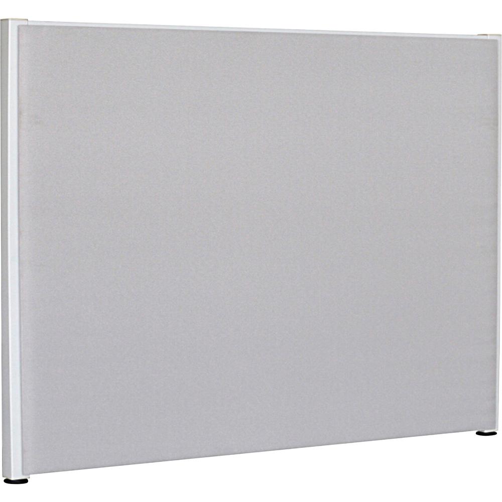 Lorell Panel System Partition Fabric Panel - 60" Width x 48" Height - Fabric, Steel - Gray - 1 Each. Picture 1