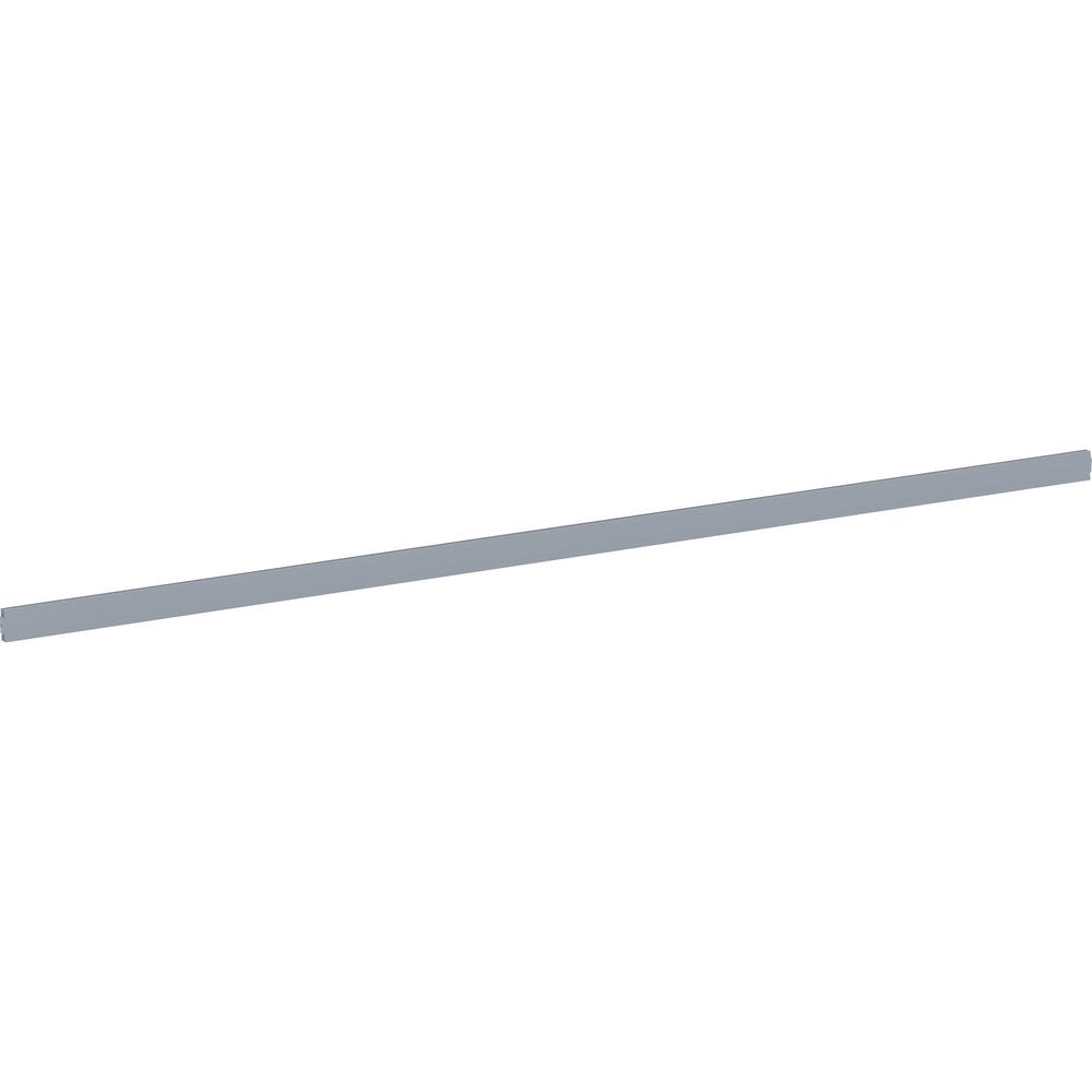 Lorell Double-wide Horizontal Panel Strip for Adaptable Panel System - 67" Width x 0.50" Depth x 1.80" Height - Aluminum - Silver - 1 Each. Picture 1