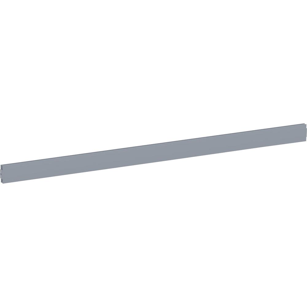 Lorell Single-Wide Horizontal Panel Strip for Adaptable Panel System - 33.12" Width x 0.50" Depth x 1.75" Height - Aluminum - Silver - 1 Each. Picture 1