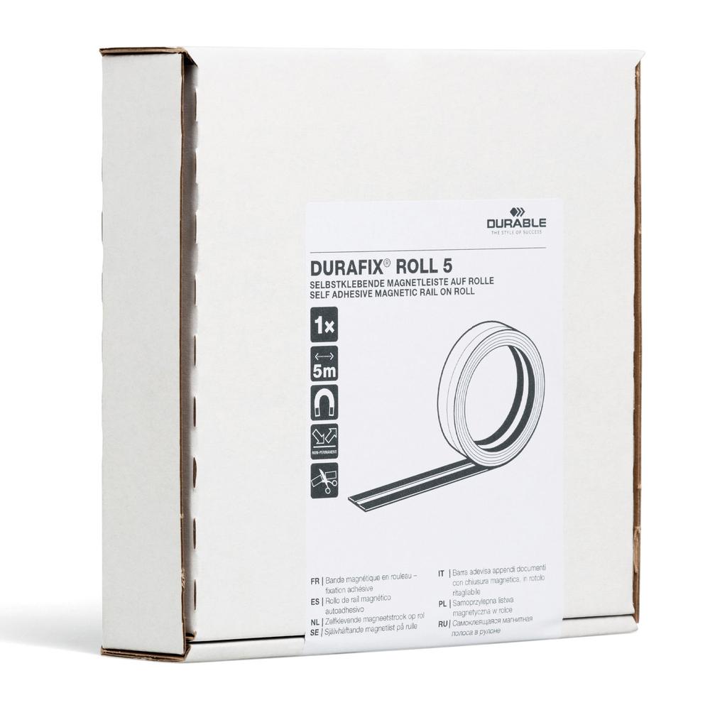 DURABLE DURAFIX Roll - Black - For Document, Note, Whiteboard, Window, Door, Glass, Cabinet - 1 Box. Picture 1