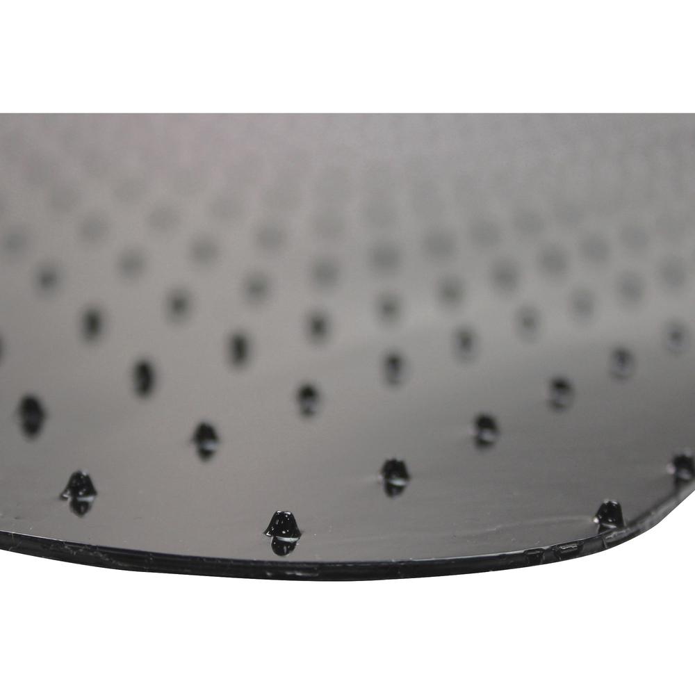 Floortex Advantagemat Black&reg; Vinyl Rectangular Chair Mat for Carpets - 48" x 60" - Carpeted Floor - 60" Length x 48" Width x 0.090" Depth x 0.090" Thickness - Rectangular - Classic - Polyvinyl Chl. Picture 1