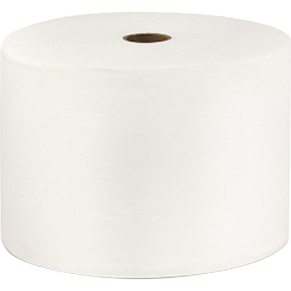LoCor Bath Tissue - 2 Ply - 3.85" Width x 4.05" Length - 1500 Sheets/Roll - White - Fiber - 18 / Carton. Picture 1