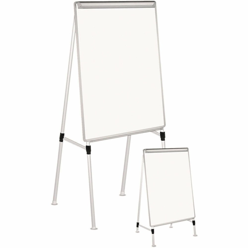 Universal Dry Erase Board with A-Frame Easel, 29" x 41" , White Surface - 29" (2.4 ft) Width x 41" (3.4 ft) Height - White Surface - 1 Each. Picture 1