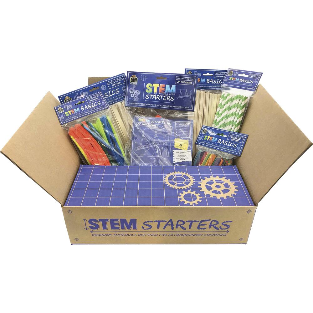 Teacher Created Resources STEM Starters Zip Line Kit - Project, Student, Education, Craft - 4" Height x 11" Width x 13.50" Length - Multi - 1 Kit. Picture 1