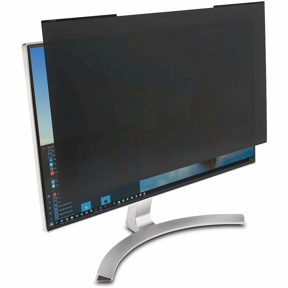 Kensington MagPro 27.0" Monitor Privacy Screen with Magnetic Strip Black - For 27" Widescreen LCD Monitor - 16:9 - Scratch Resistant, Damage Resistant - Anti-glare - 1 Each. Picture 1