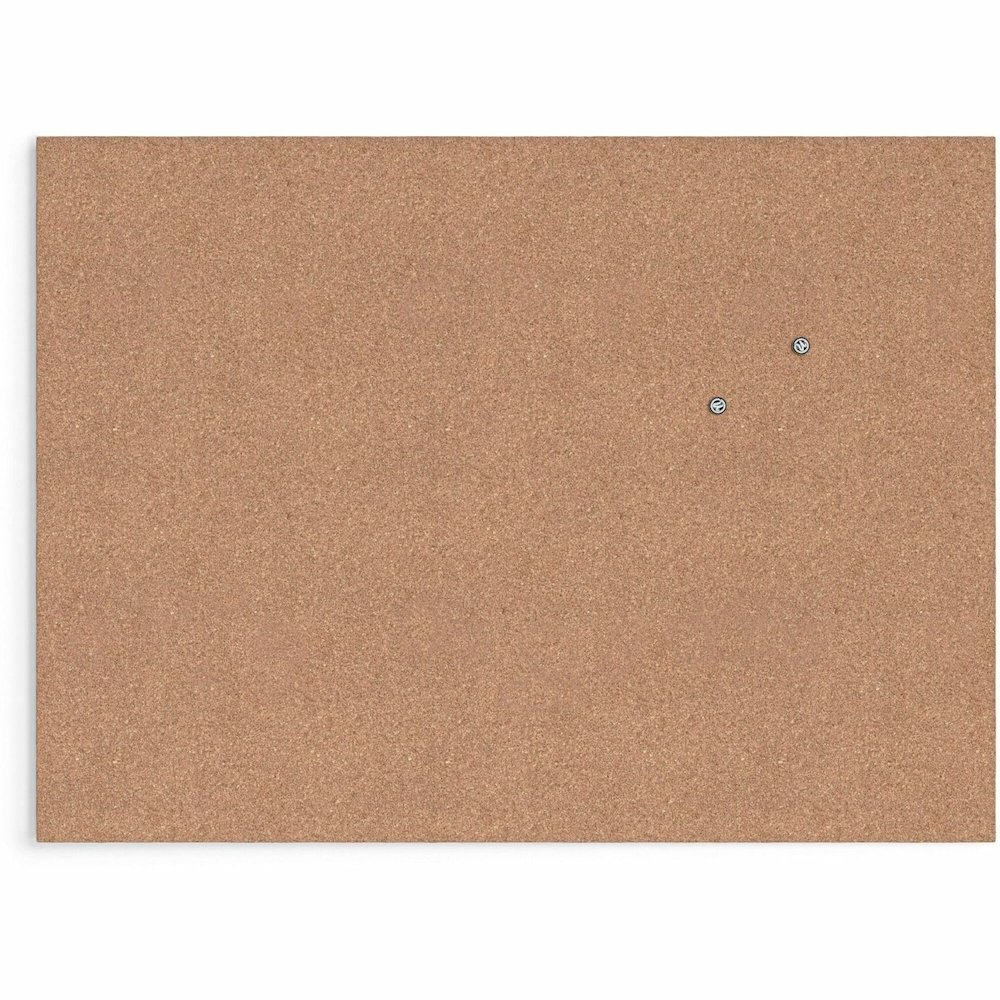 U Brands Frameless Cork Canvas Bulletin Board - 18" Board Height x 24" Board Width - Natural Cork Surface - Self-healing, Durable, Mounting System, Tackable, Frameless - 1 Each. Picture 1