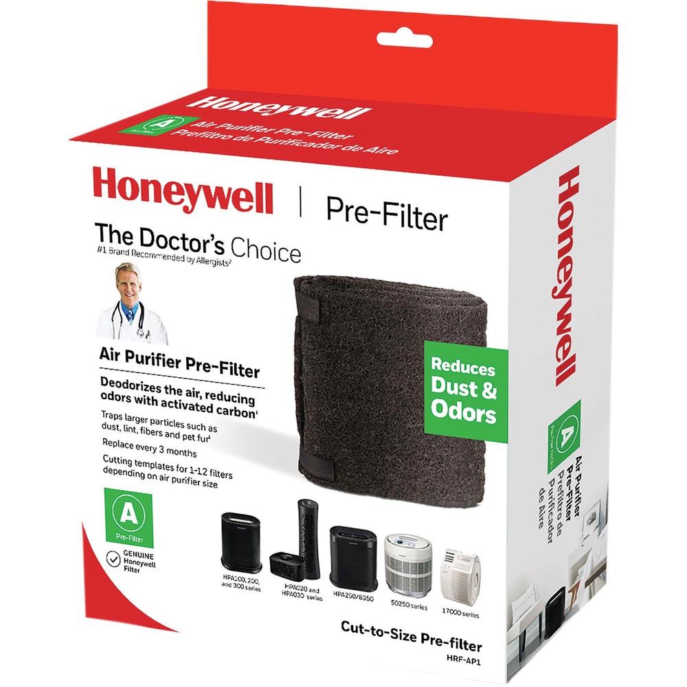 Honeywell Pre-Filter for Air Purifier - Activated Carbon - For Air Purifier - Remove Dust, Remove Airborne Particles, Remove Pet Hair, Remove Odor, Remove Fabric Fiber - 47" Height x 15.5" Width x 0.1. Picture 1