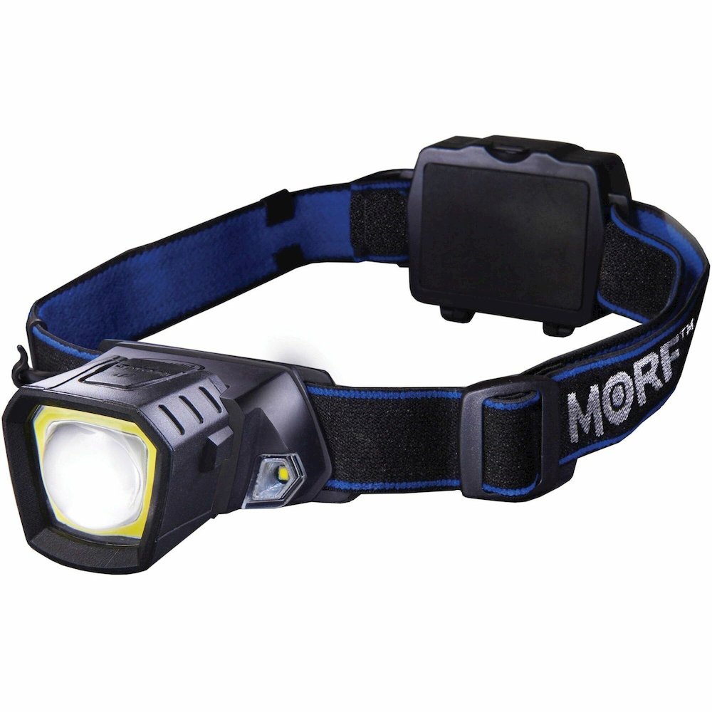 Police Security Removable Light Headlamp - 2 x LED - 4 x AAA - Battery - Black, Blue - 1 Each. Picture 1