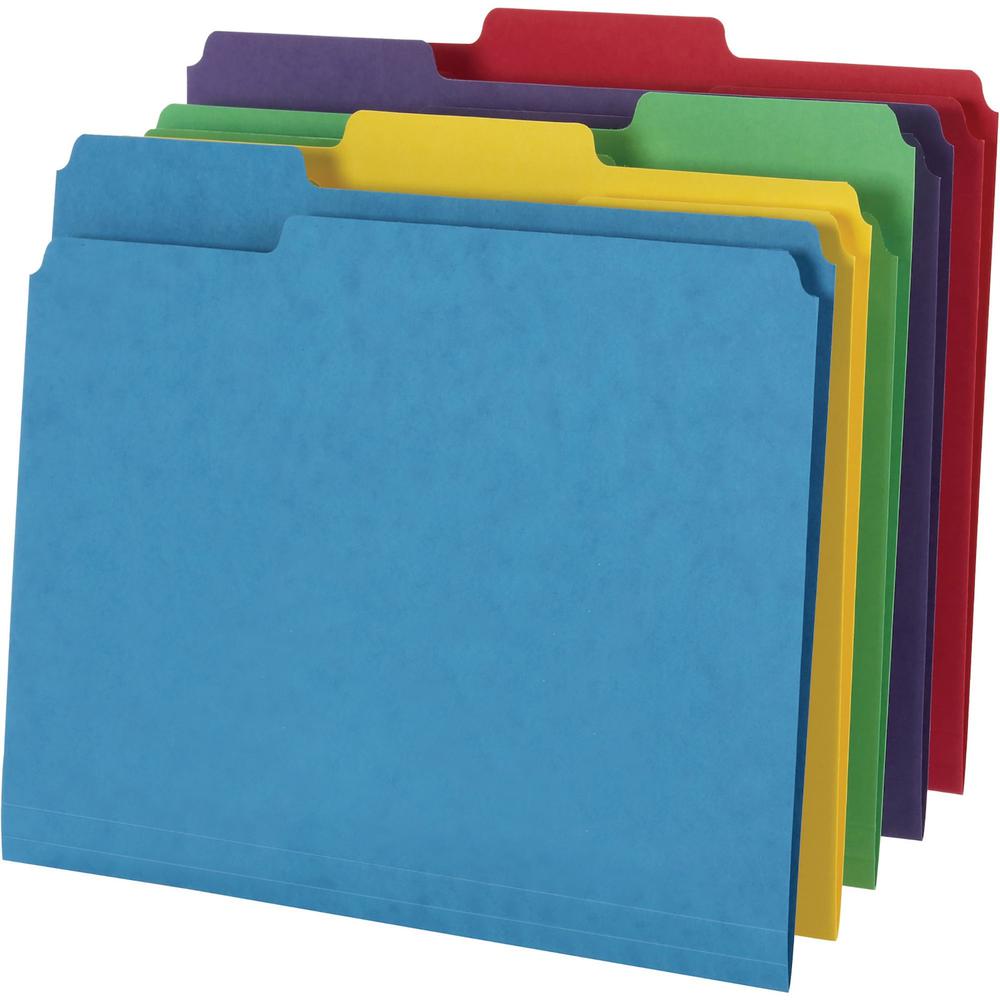 Pendaflex 1/3 Tab Cut Letter Classification Folder - 8 1/2" x 11" - 14 pt. - Assorted - 50 / Box. Picture 1