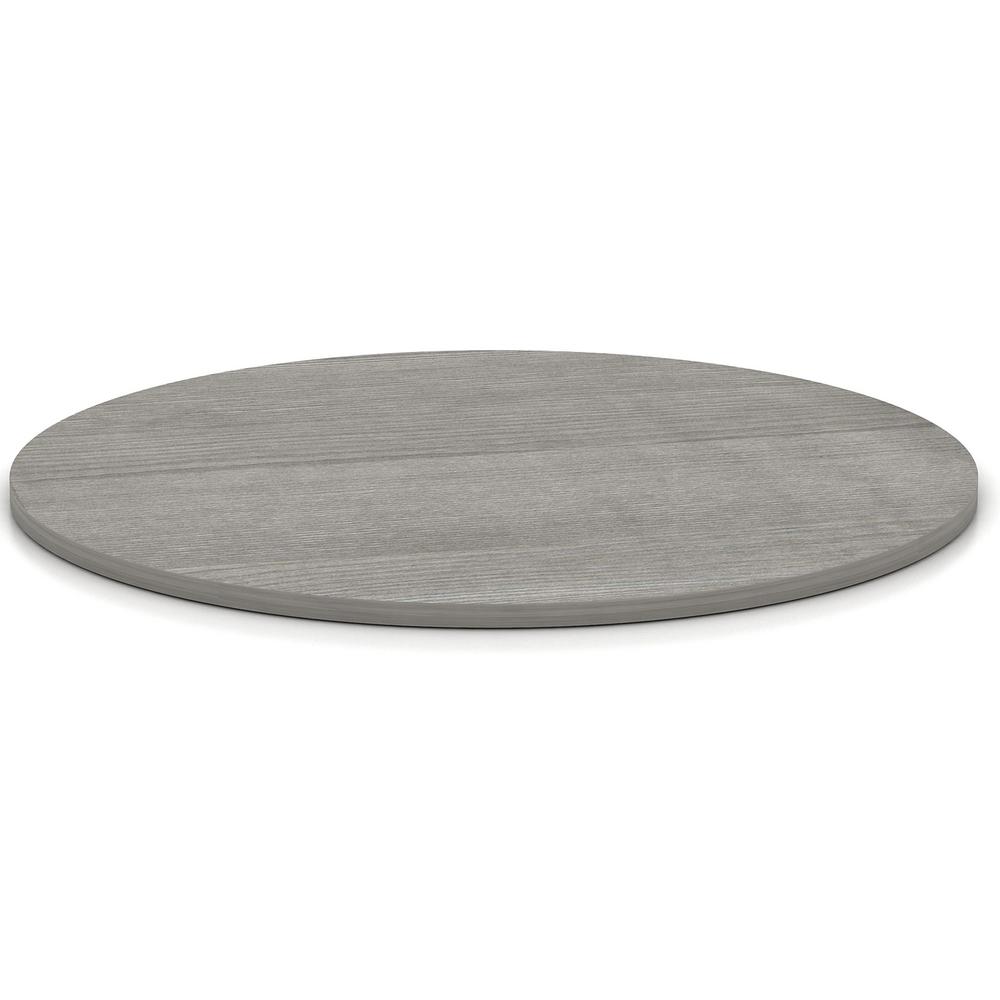 Lorell Essentials Conference Tabletop - Weathered Charcoal Laminate Round Top - Contemporary Style - 1" Table Top Thickness x 42" Table Top Diameter - Assembly Required - 1 Each. Picture 1
