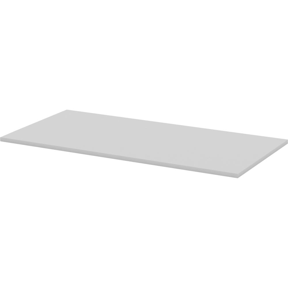 Lorell Training Tabletop - Gray Rectangle Top - 60" Table Top Length x 30" Table Top Width x 1" Table Top ThicknessAssembly Required - Particleboard, Melamine Top Material - 1 Each. Picture 1