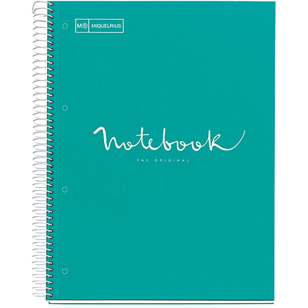 Roaring Spring Fashion Tint 1-subject Notebook - 1 Subject(s) - Wire Bound - 3 Hole(s) - 24 lb Basis Weight - 0.30" x 8.5" x 11" - Cardboard, Plastic Cover - Perforated, Hole-punched, Sturdy, Bleed-fr. Picture 1