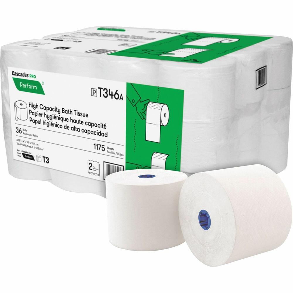 Cascades B040 North River Bathroom Tissue - 2-Ply, 4 X 3 3/16, 500 Sheets Per Roll (Case Of 96)