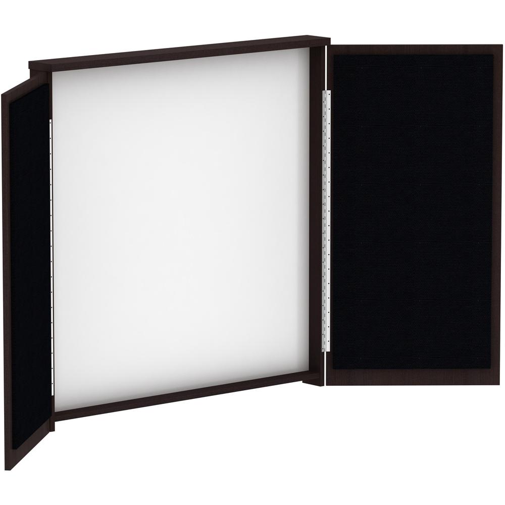 Lorell Dry-erase Whiteboard Presentation Cabinet - Hinged Door, Dry Erase Surface - 47.3" Height x 47.3" Width x 4.8" Depth - 1 Each. Picture 1